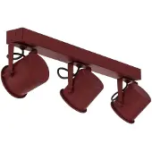 Argon Faretto da soffitto Canico, a 3 luci, rosso