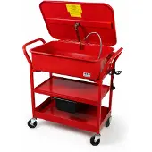HBM Vassoio sgrassatore mobile da 90 litri con pompa