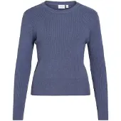Vila Vicomfy Scollo Rotondo Pullover A Maglia