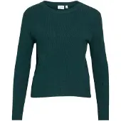 Vila Vicomfy Scollo Rotondo Pullover A Maglia