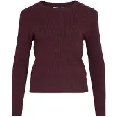 Vila Vicomfy Scollo Rotondo Pullover A Maglia