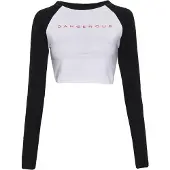 Dangerous DNGRS Top A Maniche Lunghe Bold