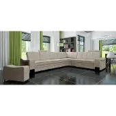 AEA Stoffcouch Textil Polster Eckcouch Sofa mit USB Ecksofa Wohnlandschaft Stoffsofa