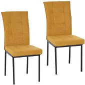 HTI Sedia Matthew Giallo Set da 2