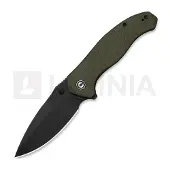 CIVIVI Coltello pieghevole Vyrent, Olive Canvas Micarta, Black Stonewash
