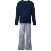 Tommy Hilfiger Underwear Pigiama lungo navy / zappiro / blu chiaro / cappuccino