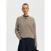 Selected Cardigan A Maglia Donne Grigio L