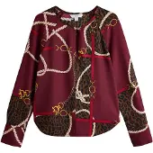 Next Camicia da donna beige / marrone / giallo / borgogna