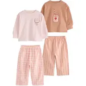 Next Pigiama mandarino / arancione chiaro / rosé / rosso