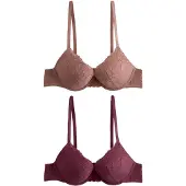 Next Reggiseno marrone chiaro / ciclamino