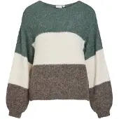 Vila Vimarley Scollo A Barchetta Pullover A Maglia
