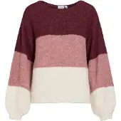 Vila Vimarley Scollo A Barchetta Pullover A Maglia