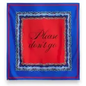 Essentiel Antwerp per donna. KLASSIK Foulard stampato Klassik blu (OSFA), Seta, Classico