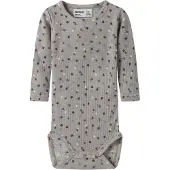 Name it Tutina / body per bambino 'NBMWomi' crema / opale / marrone scuro / grigio