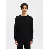 Selected Maglione Girocollo Uomini Nero XXL