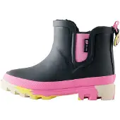 Next Stivale di gomma rosa / nero