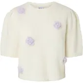 Pieces Pullover lilla chiaro / bianco