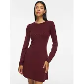 Vila Abito in maglia 'VIComfy' rosso scuro