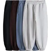 The Set Pantaloni blu reale / cioccolato / grigio sfumato / nero