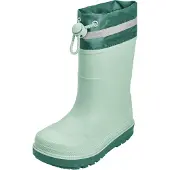Playshoes Stivale di gomma menta / abete / bianco