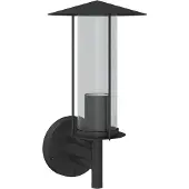 vidaXL Applique da esterno in acciaio inox nero