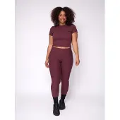 Fortex Fitness Leggings 'Essential Leggings' melanzana