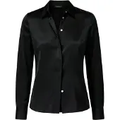 Lilysilk Camicia da donna 'Satiniertes Seide Hemd' nero