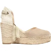 Alhamas Sandalo 'Alpargata Cuña' beige