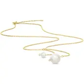 Vanlere Collana 'Halskette aus 585 Gelbgold mit Perle' oro