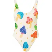 Kalaia Costume intero 'Mushroom Swimsuit' beige