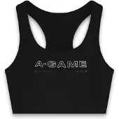A-Game Reggiseno sportivo 'Frame' nero / bianco