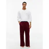 Tommy Hilfiger Underwear Pigiama lungo bacca / bianco
