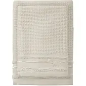 THUN Set 2 Asciugamani Country Bloom 40x60 + 60x100 cm Tinta Unita Cream
