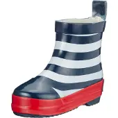 Playshoes Stivale di gomma marino / rosso sangue / bianco