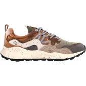 Flower Mountain sneakers da uomo yamano 3 man in camoscio multicolor e tessuto tecnico beige | Taglia 45