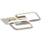 JUST LIGHT Plafoniera LED Sevent, angolare, 3.000 K, acciaio