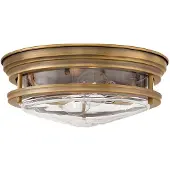Quintiesse Plafoniera da esterno Hadrian, bronzo/trasparente, 31 cm, IP44