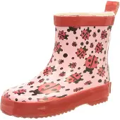 Playshoes Stivale di gomma rosa / rosso chiaro / nero