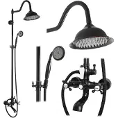 REA Set Doccia Bergamo Old Black