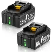 OEM Batteria al litio ricaricabile, capacità 8000mAh, tensione 18V, 2PCS 8.0Ah