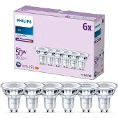 Philips Lampadina LED GU10 4,6W 390lm 840 chiaro 36° 6pcs