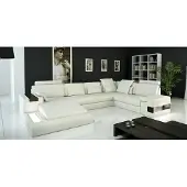 AEA Design Ledersofa Sofa Couch Polster Wohnlandschaft XXL Big Ecksofa Ecke Bellini