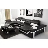 AEA Ledersofa Sofa Couch Wohnlandschaft Ecksofa Garnitur Design Modern Sofa K5007C