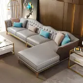 AEA Design Polster Couch Wohnlandschaft Ecksofa Polster Sitz Garnitur Sofa L-Form