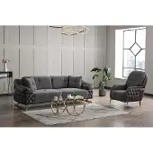 AEA Wohnzimmer Sofagarnitur Dreisitzer Sessel Chesterfield Luxus Set 3 1 Sitzer
