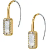 Fossil Orecchini oro / argento / trasparente / bianco perla