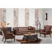 AEA Schreibtisch Sessel Stauraum Arbeitszimmer Luxus Sessel Sofa 3 sitzer Set 5tlg
