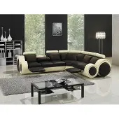 AEA Ecksofa Leder Sofa Couch Polster Eck Sitz Wohnlandschaft Garnitur L-Form