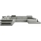 AEA Wohnlandschaft Couch Eck U-Form Sofa Eckcouch Ecksofa XXL Stoff Polster