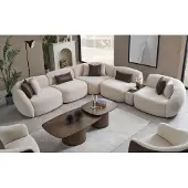 AEA L-förmiges Sofa Sofaecke Eckpolster Couch Wohnlandschaft Sitzlandschaft